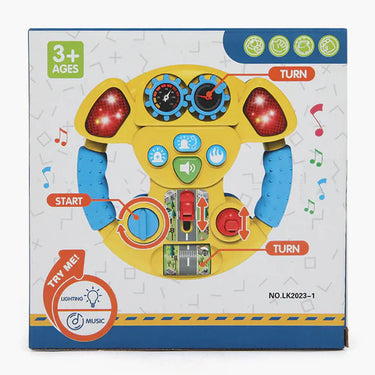 CAR STEERING ROTATION WHEEL WITH LIGHT & MUSIC
